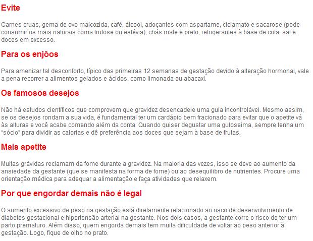 Dieta Para Não Engordar Na Gravidez