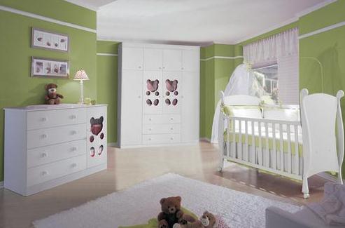 quarto do bebê verde
