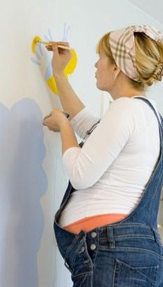 pintar paredes durante gravidez